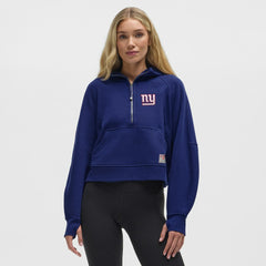 New York Giants lululemon Women's Scuba Oversized Half-Zip Hoodie Larkspur | NFL