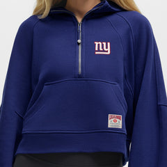 New York Giants lululemon Women's Scuba Oversized Half-Zip Hoodie Larkspur | NFL