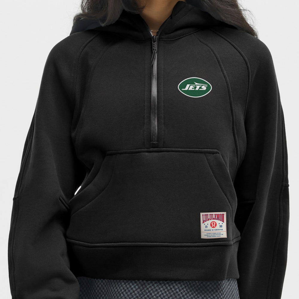 New York Jets lululemon Women's Scuba Oversized Half-Zip Hoodie Black | NFL