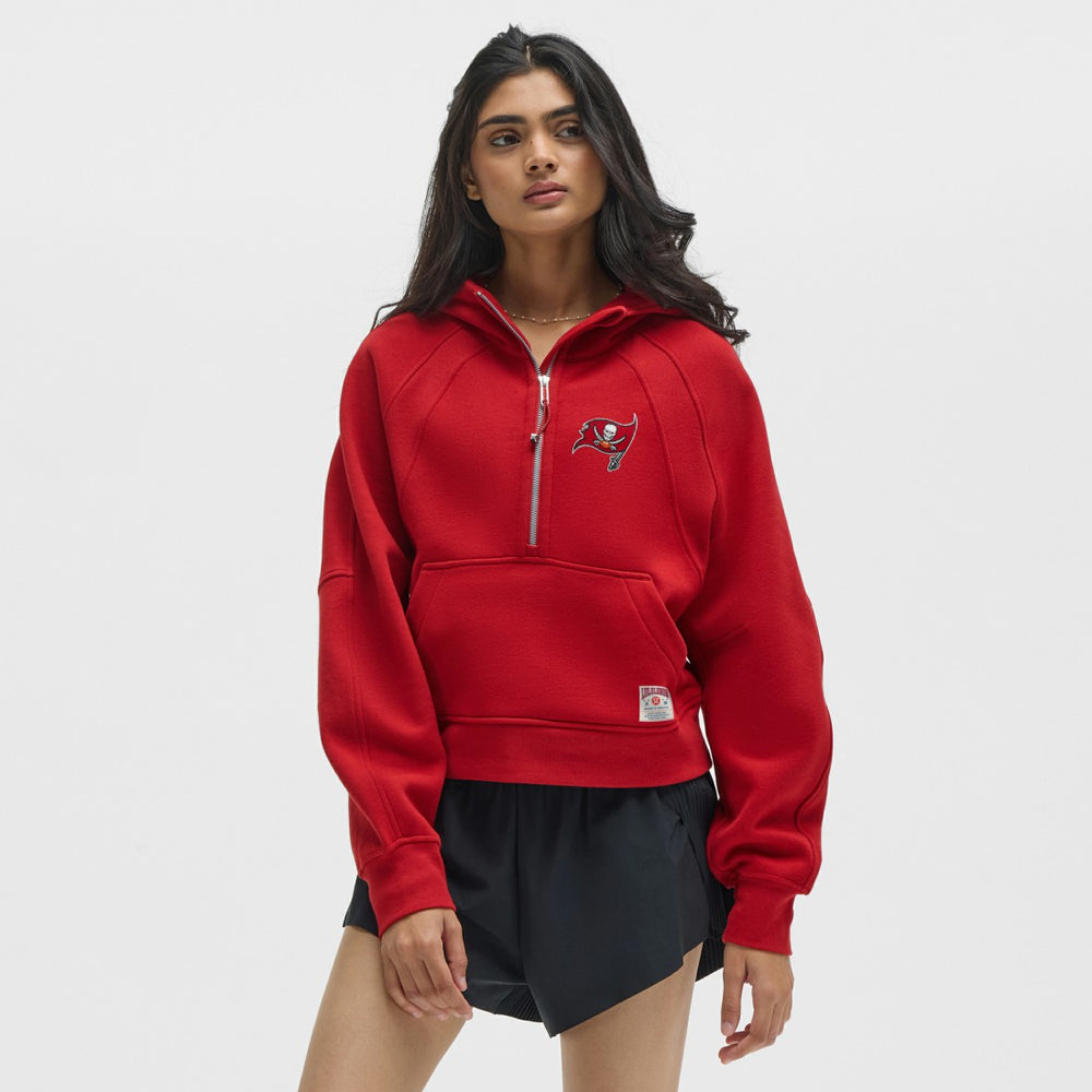 Tampa Bay Buccaneers lululemon Women's Scuba Oversized Half-Zip Hoodie College Crimson | NFL