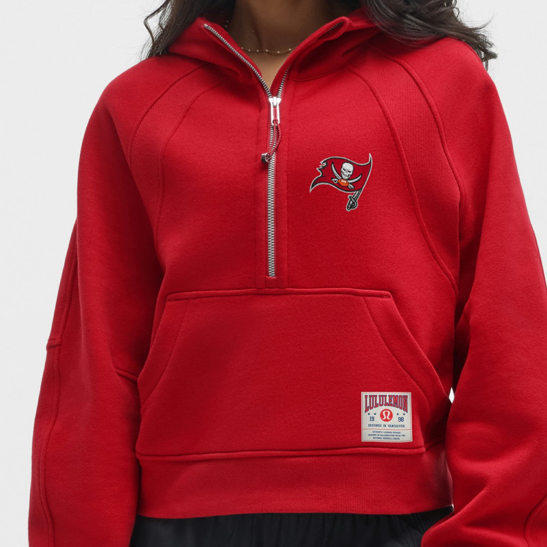Tampa Bay Buccaneers lululemon Women's Scuba Oversized Half-Zip Hoodie College Crimson | NFL