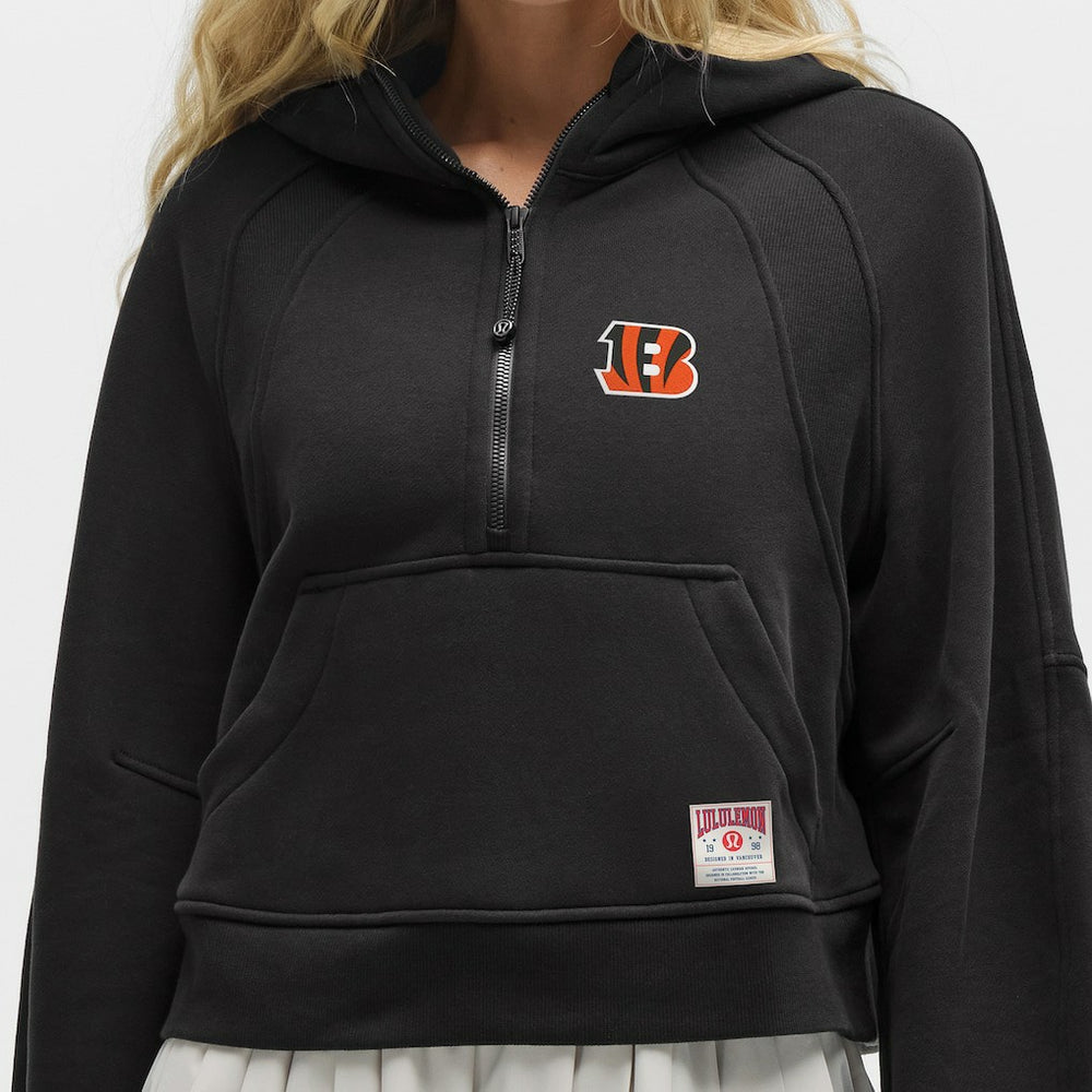 Cincinnati Bengals lululemon Women's Scuba Oversized Half-Zip Hoodie Black | NFL