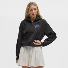 Detroit Lions lululemon Women's Scuba Oversized Half-Zip Hoodie Black | NFL