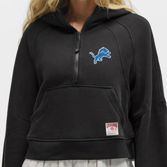 Detroit Lions lululemon Women's Scuba Oversized Half-Zip Hoodie Black | NFL