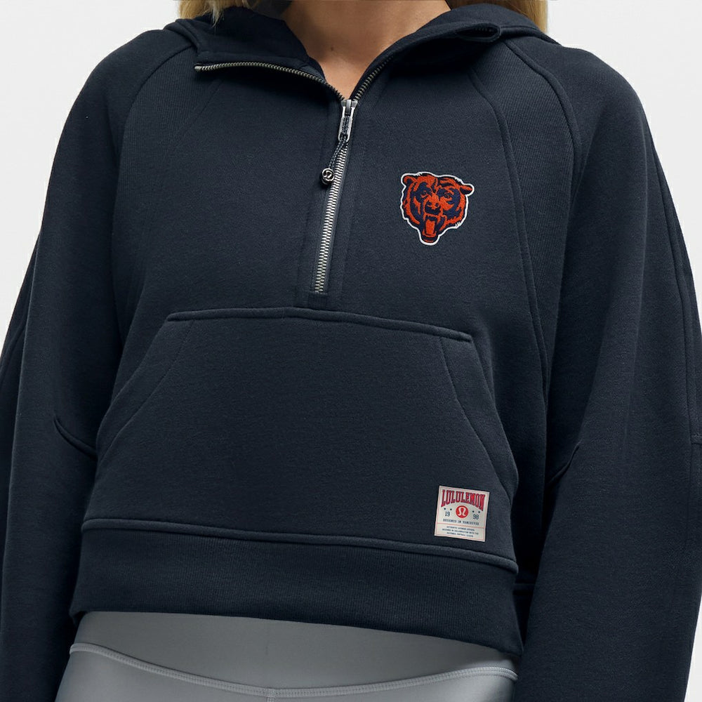 Chicago Bears lululemon Women's Scuba Oversized Half-Zip Hoodie True Navy | NFL