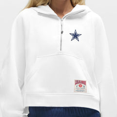 Dallas Cowboys lululemon Women's Scuba Oversized Half-Zip Hoodie White | NFL