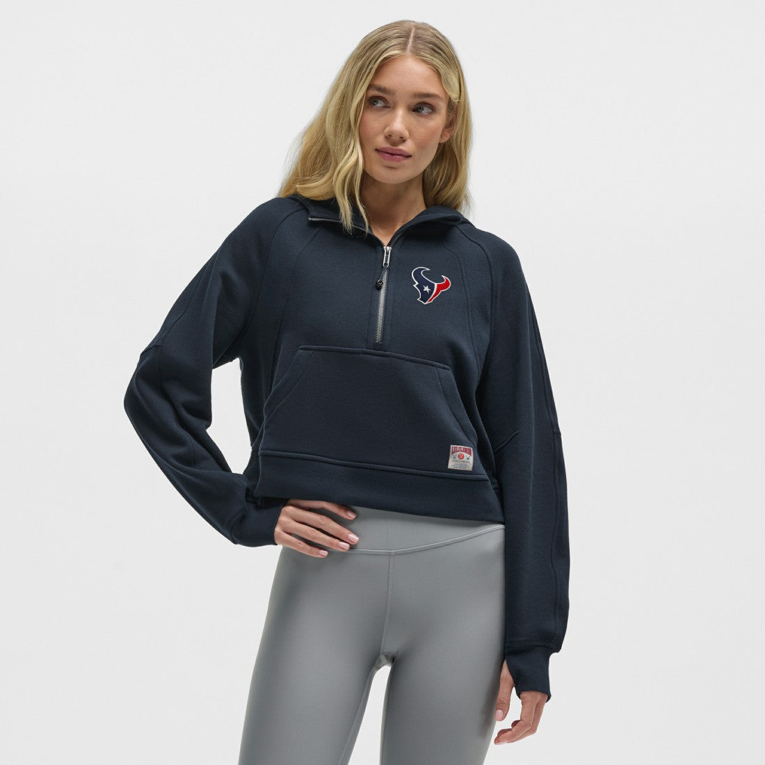 Houston Texans lululemon Women's Scuba Oversized Half-Zip Hoodie True Navy | NFL