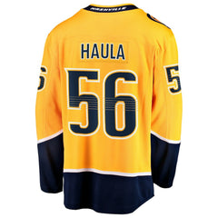 Erik Haula Nashville Predators Fanatics Home Breakaway Jersey - Gold - NHL