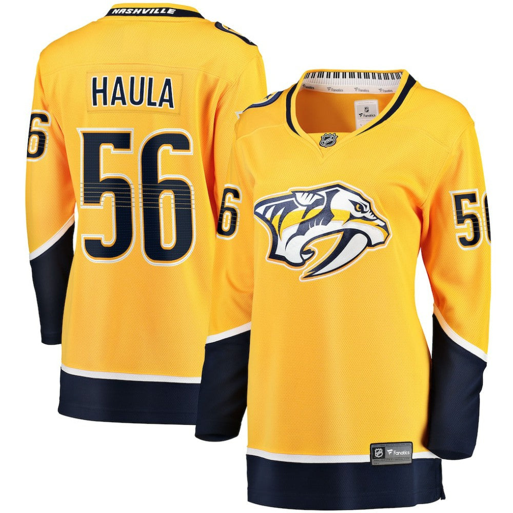 Erik Haula Nashville Predators Fanatics Women's Home Breakaway Player Jersey - Gold - NHL