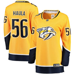 Erik Haula Nashville Predators Fanatics Women's Home Breakaway Player Jersey - Gold - NHL