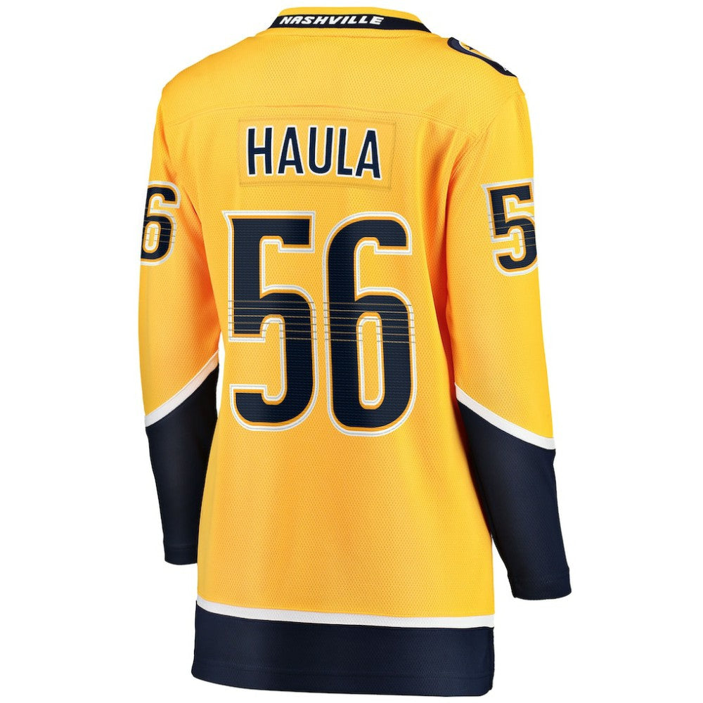 Erik Haula Nashville Predators Fanatics Women's Home Breakaway Player Jersey - Gold - NHL