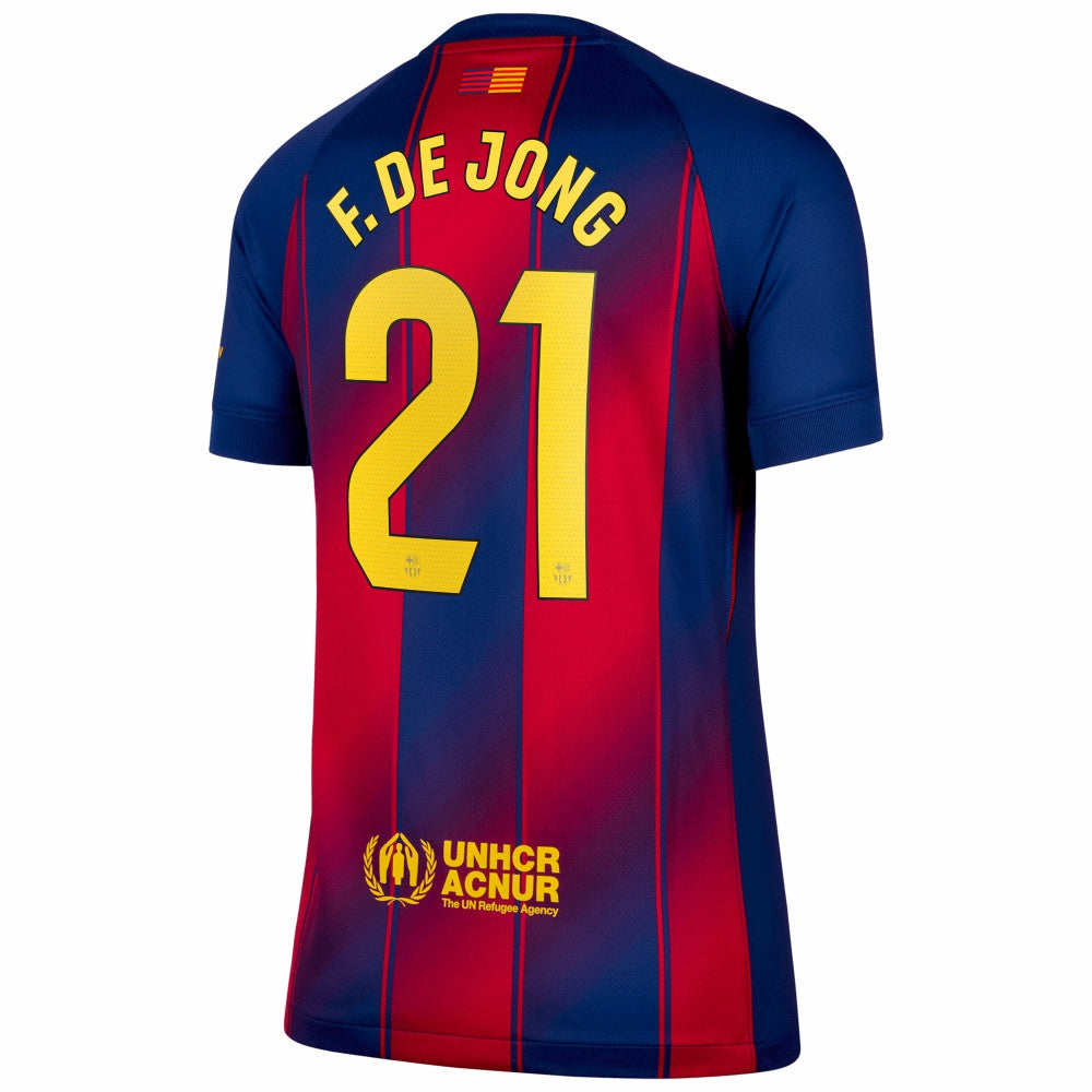 Frenkie de Jong Barcelona Women's 2025/26 Home Replica Jersey Navy | Nike Online