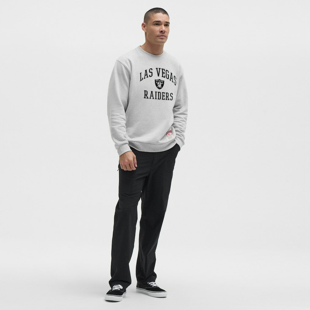 Las Vegas Raiders lululemon Steady State Sweatshirt Heathered Silver Drop | NFL