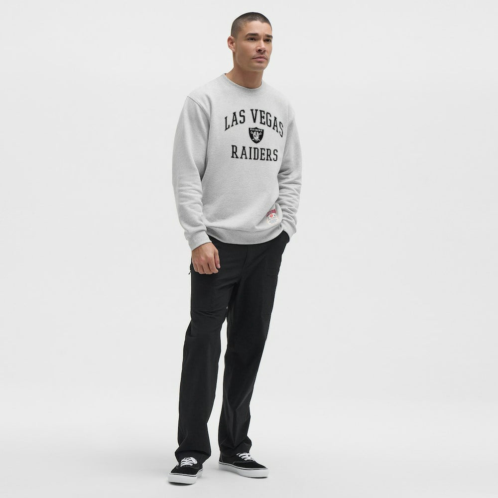 Las Vegas Raiders lululemon Steady State Sweatshirt Heathered Silver Drop | NFL