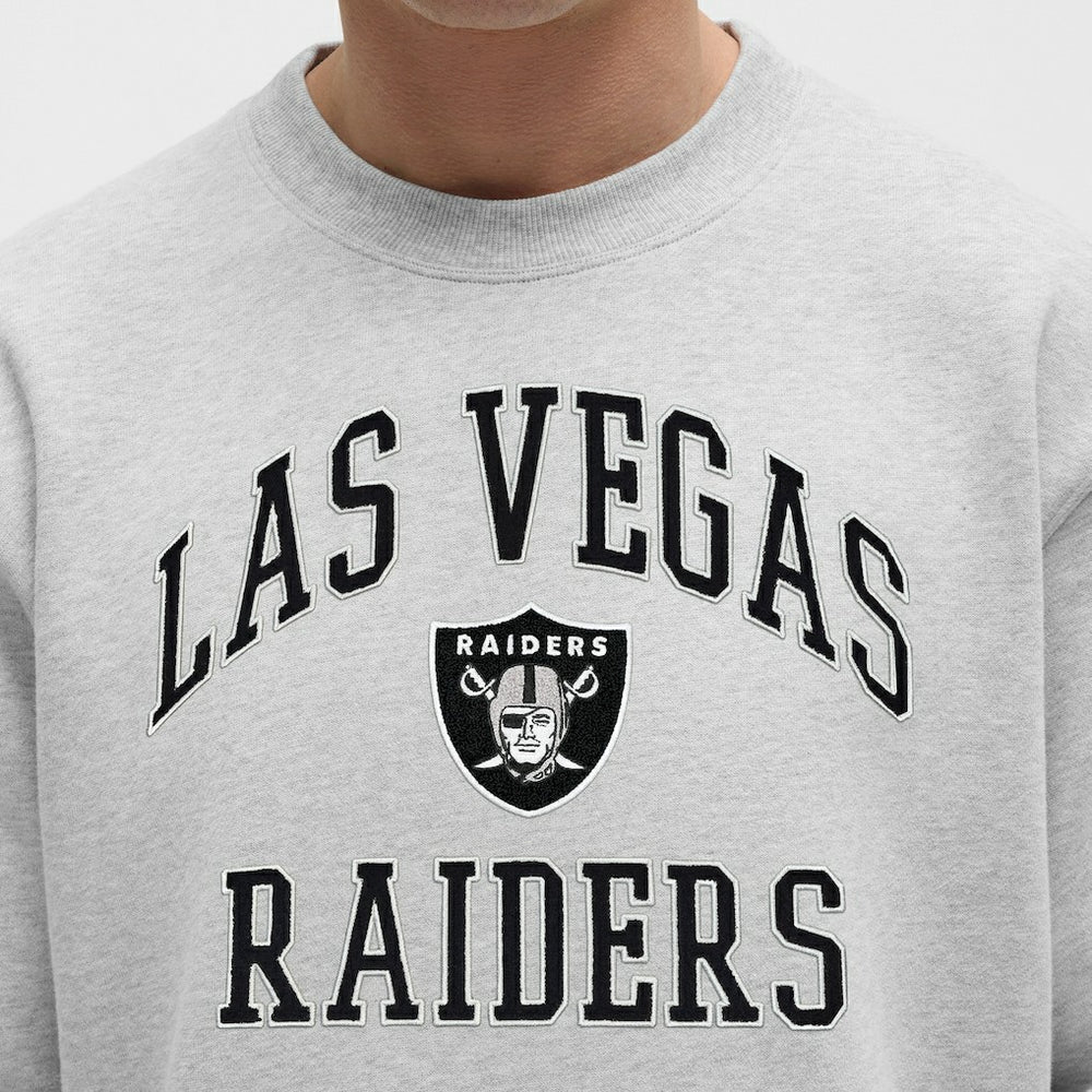 Las Vegas Raiders lululemon Steady State Sweatshirt Heathered Silver Drop | NFL