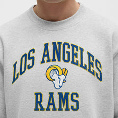 Los Angeles Rams lululemon Steady State Sweatshirt Heathered Silver Drop | NFL