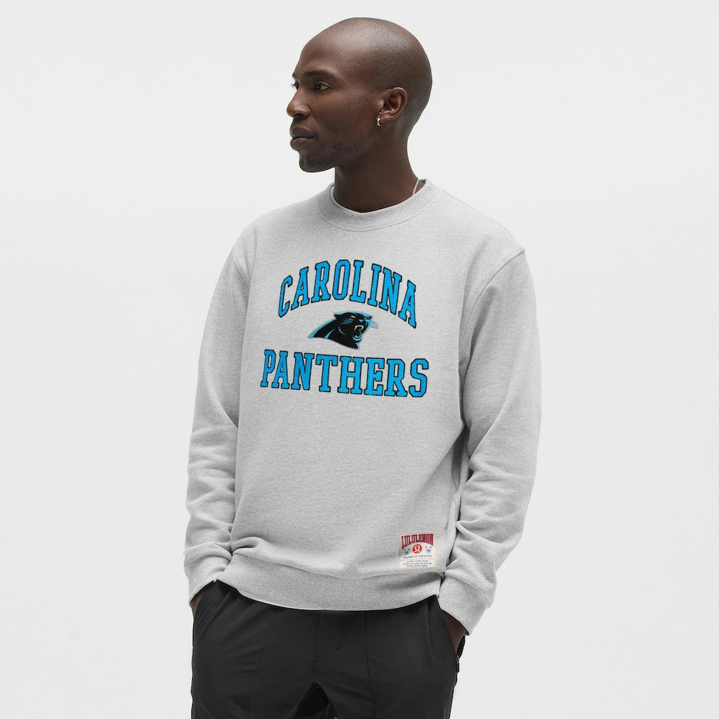 Carolina Panthers lululemon Steady State Sweatshirt Heathered Silver Drop | NFL