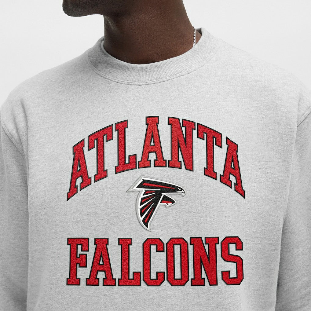 Atlanta Falcons lululemon Steady State Sweatshirt Heathered Silver Drop | NFL