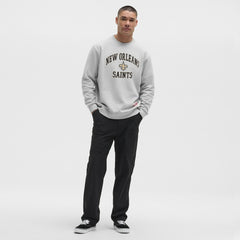 New Orleans Saints lululemon Steady State Sweatshirt Heathered Silver Drop | NFL