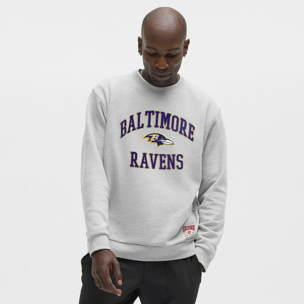 Baltimore Ravens lululemon Steady State Sweatshirt Heathered Silver Drop | NFL