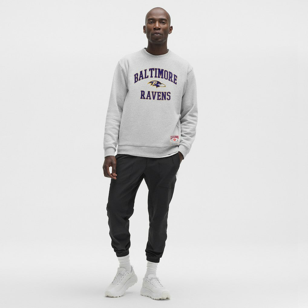 Baltimore Ravens lululemon Steady State Sweatshirt Heathered Silver Drop | NFL