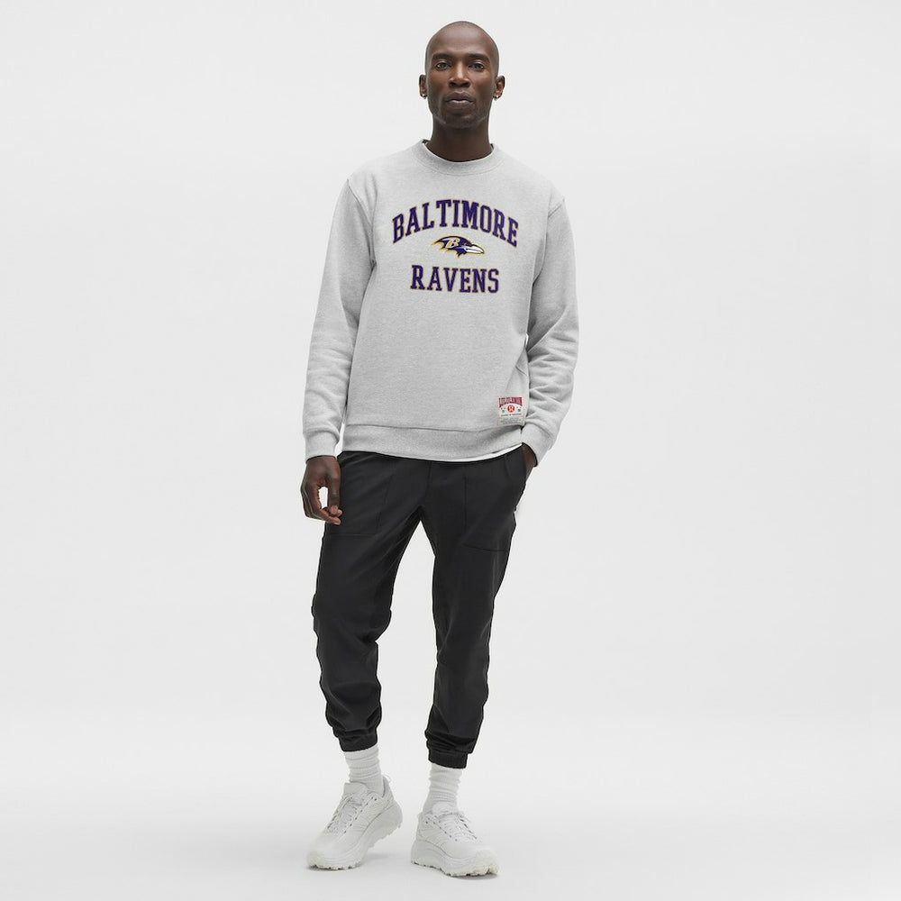 Baltimore Ravens lululemon Steady State Sweatshirt Heathered Silver Drop | NFL