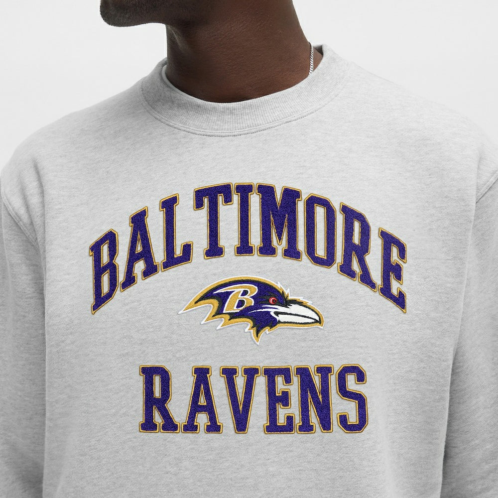 Baltimore Ravens lululemon Steady State Sweatshirt Heathered Silver Drop | NFL