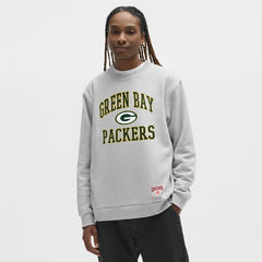 Green Bay Packers lululemon Steady State Sweatshirt Heathered Silver Drop | NFL