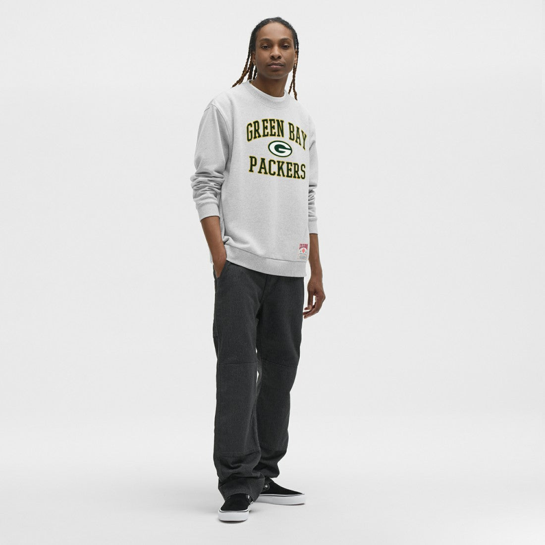 Green Bay Packers lululemon Steady State Sweatshirt Heathered Silver Drop | NFL