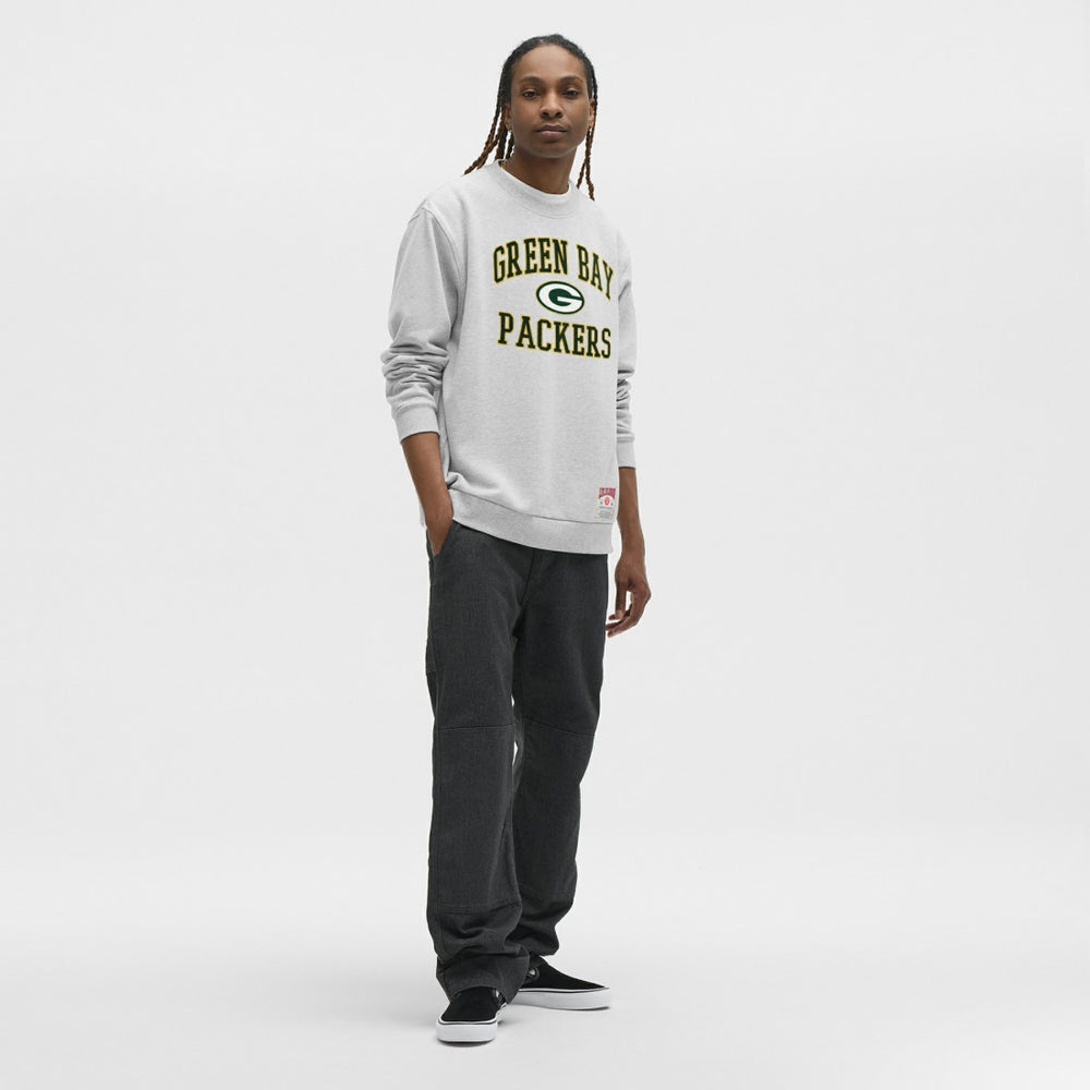 Green Bay Packers lululemon Steady State Sweatshirt Heathered Silver Drop | NFL