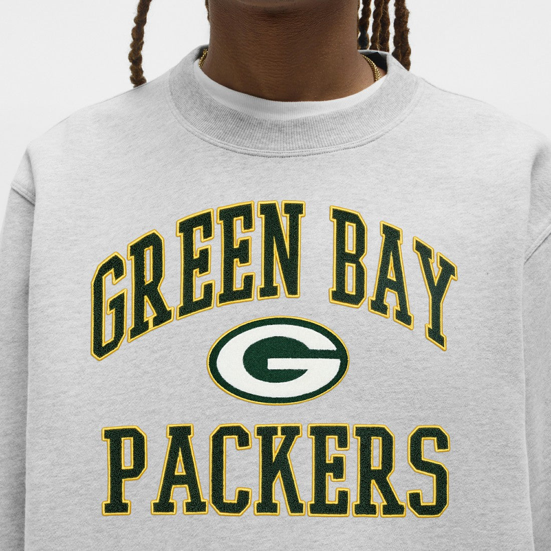 Green Bay Packers lululemon Steady State Sweatshirt Heathered Silver Drop | NFL