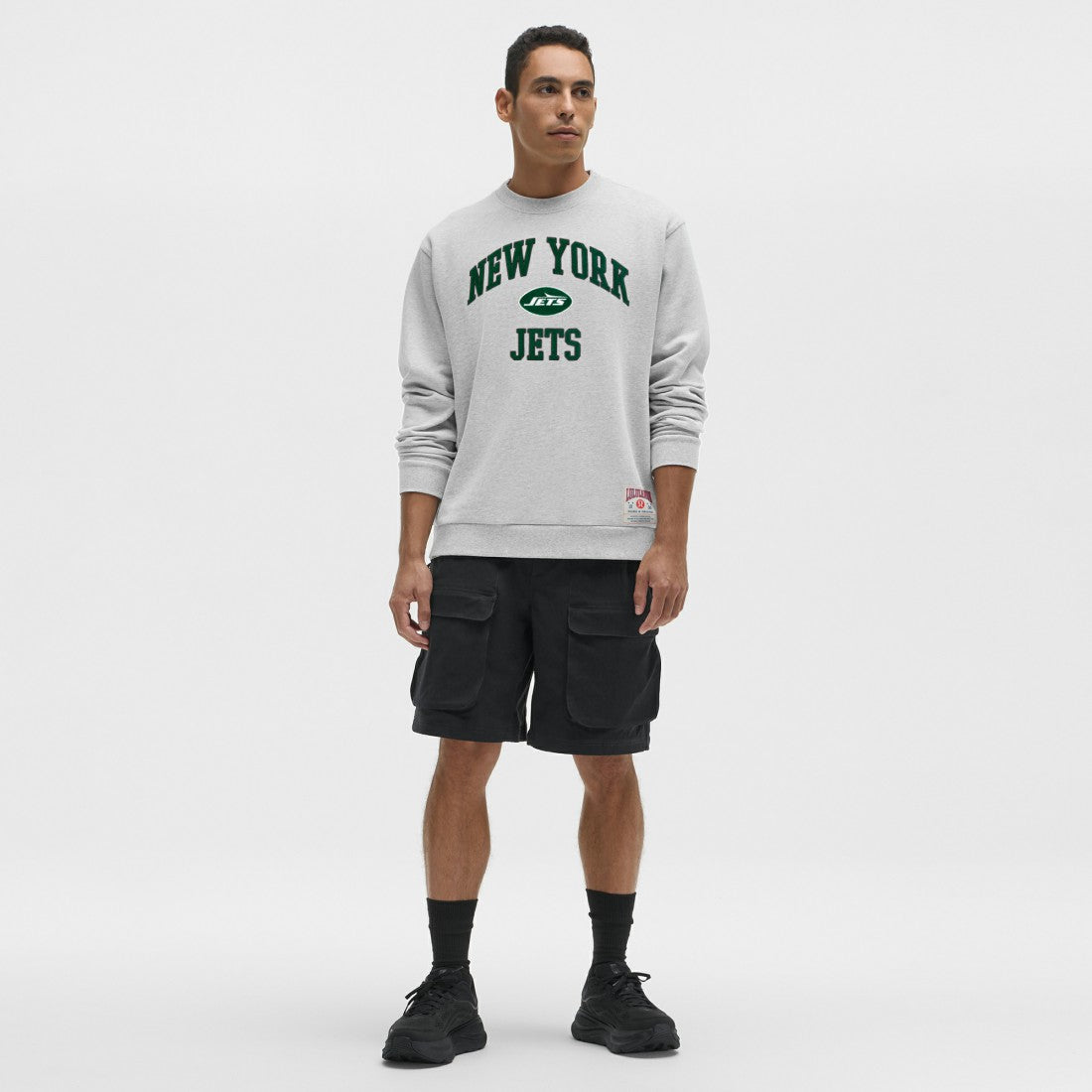 New York Jets lululemon Steady State Sweatshirt Heathered Silver Drop | NFL