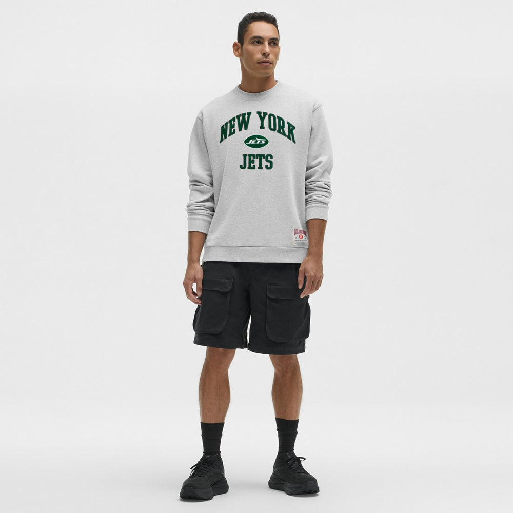 New York Jets lululemon Steady State Sweatshirt Heathered Silver Drop | NFL