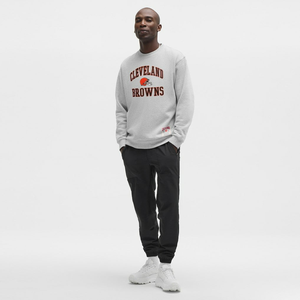 Cleveland Browns lululemon Steady State Sweatshirt Heathered Silver Drop | NFL