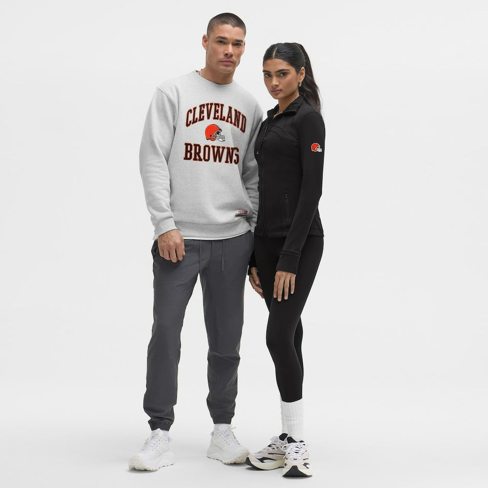 Cleveland Browns lululemon Steady State Sweatshirt Heathered Silver Drop | NFL