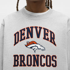 Denver Broncos lululemon Steady State Sweatshirt Heathered Silver Drop | NFL