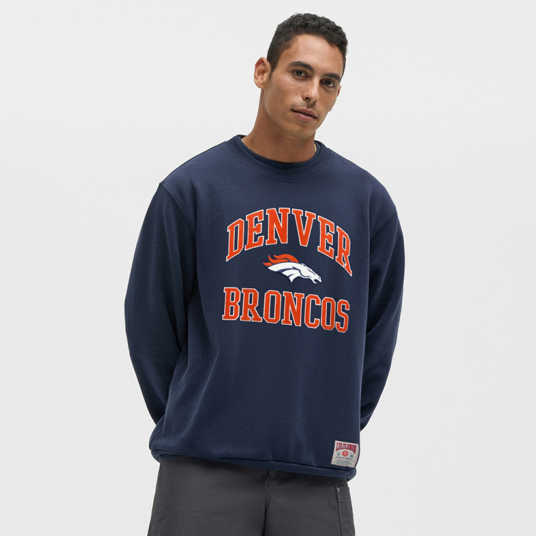 Denver Broncos lululemon Steady State Sweatshirt Club Blue | NFL