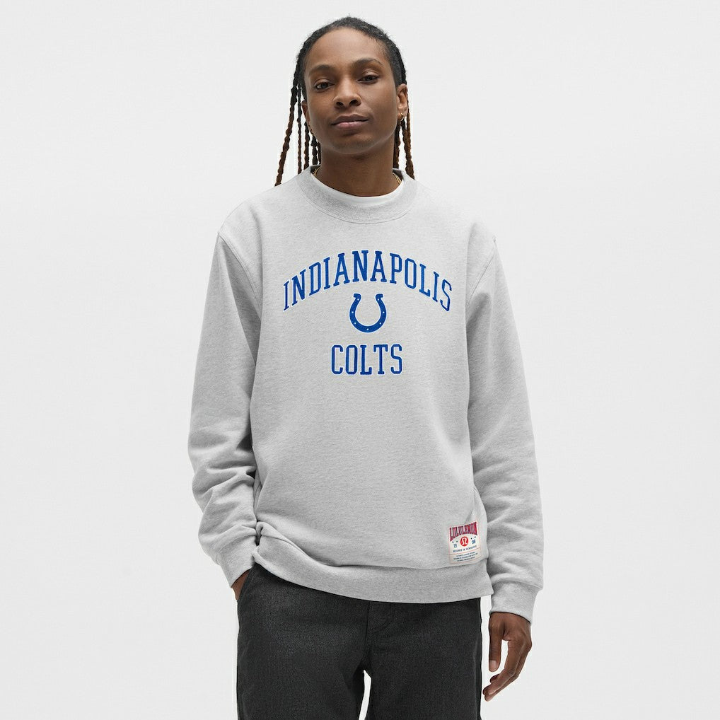 Indianapolis Colts lululemon Steady State Sweatshirt Heathered Silver Drop | NFL