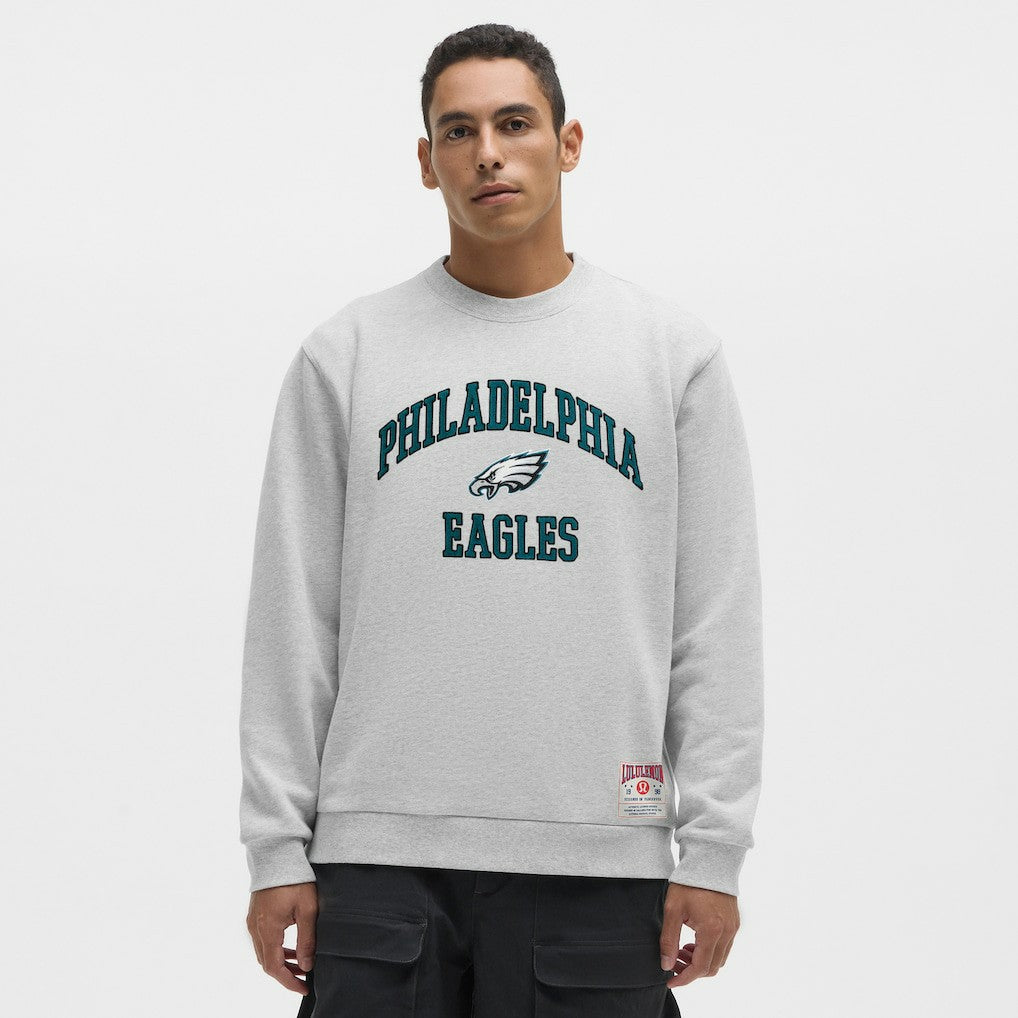 Philadelphia Eagles lululemon Steady State Sweatshirt Heathered Silver Drop | NFL