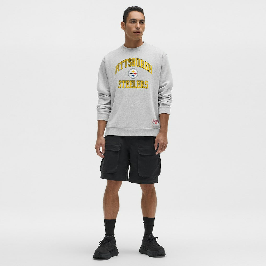 Pittsburgh Steelers lululemon Steady State Sweatshirt Heathered Silver Drop | NFL
