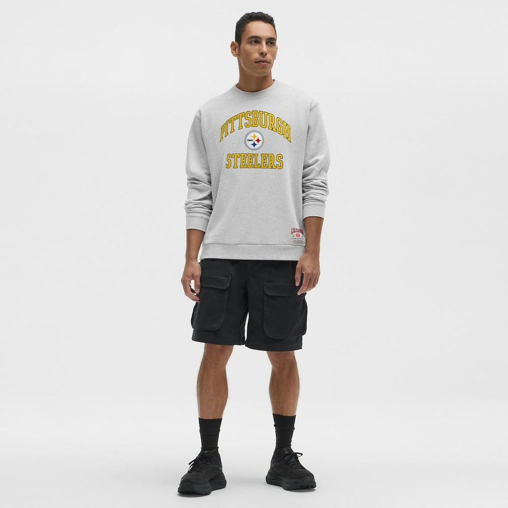 Pittsburgh Steelers lululemon Steady State Sweatshirt Heathered Silver Drop | NFL