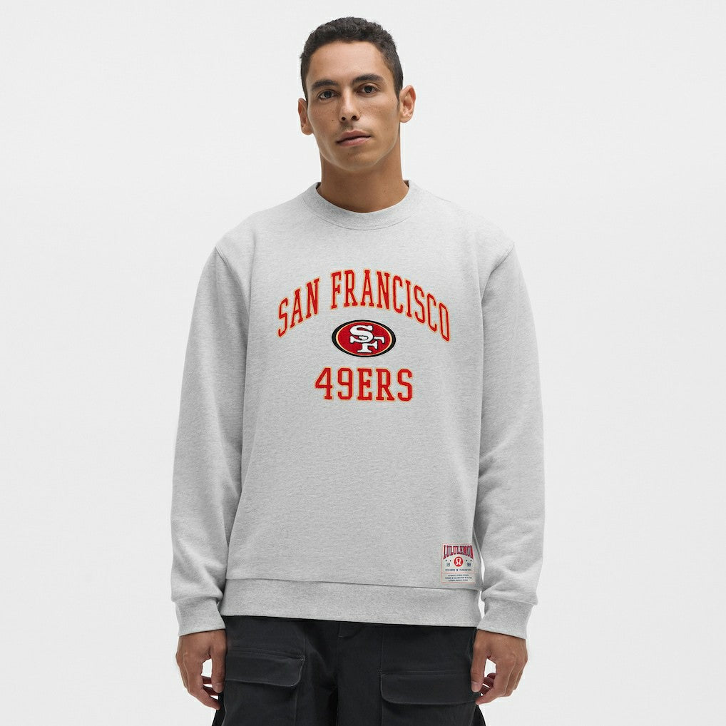 San Francisco 49ers lululemon Steady State Sweatshirt Heathered Silver Drop | NFL