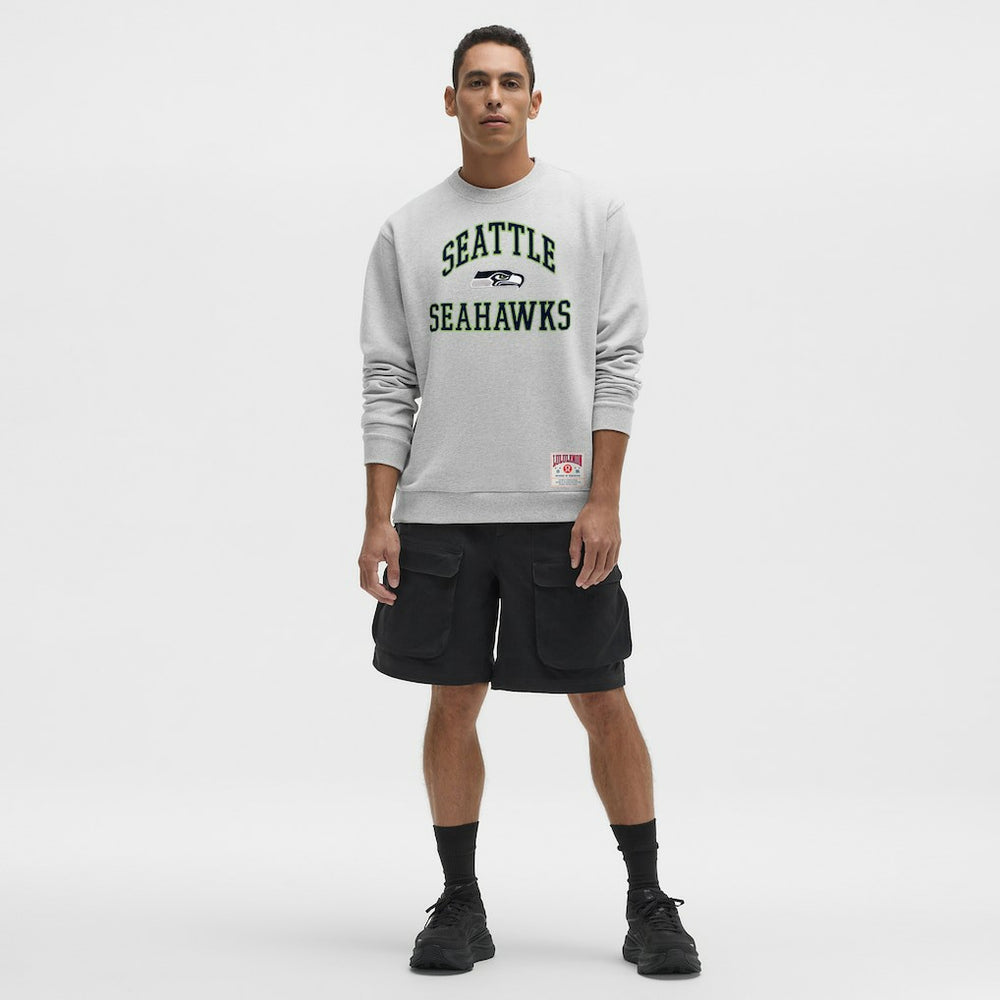 Seattle Seahawks lululemon Steady State Sweatshirt Heathered Silver Drop | NFL
