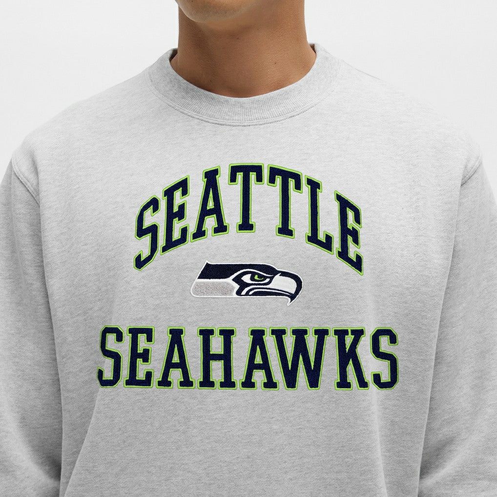 Seattle Seahawks lululemon Steady State Sweatshirt Heathered Silver Drop | NFL