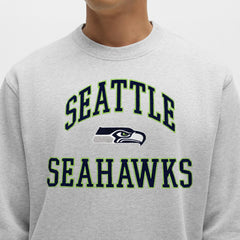 Seattle Seahawks lululemon Steady State Sweatshirt Heathered Silver Drop | NFL