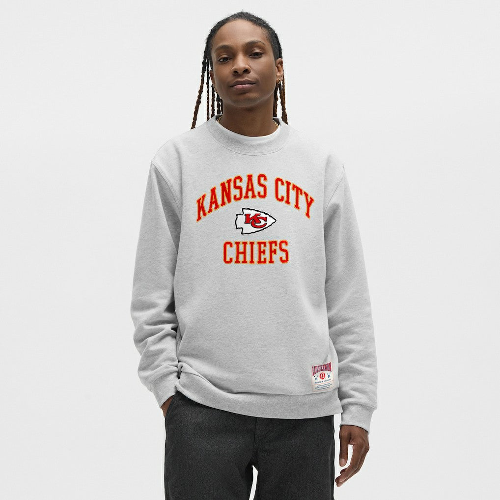 Kansas City Chiefs lululemon Steady State Sweatshirt Heathered Silver Drop | NFL