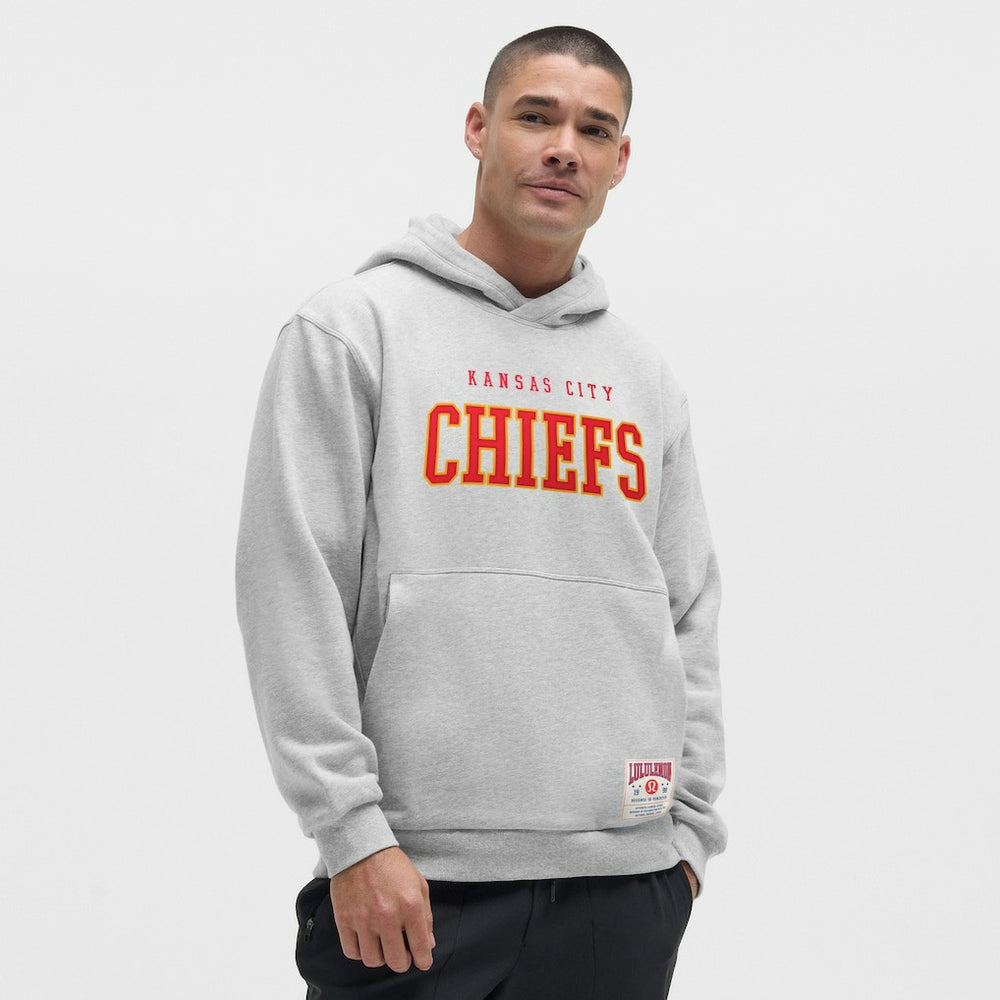 Kansas City Chiefs lululemon Steady State Pullover Hoodie Heathered Silver Drop | NFL