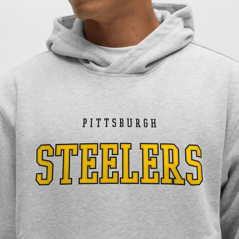Pittsburgh Steelers lululemon Steady State Pullover Hoodie Heathered Silver Drop | NFL