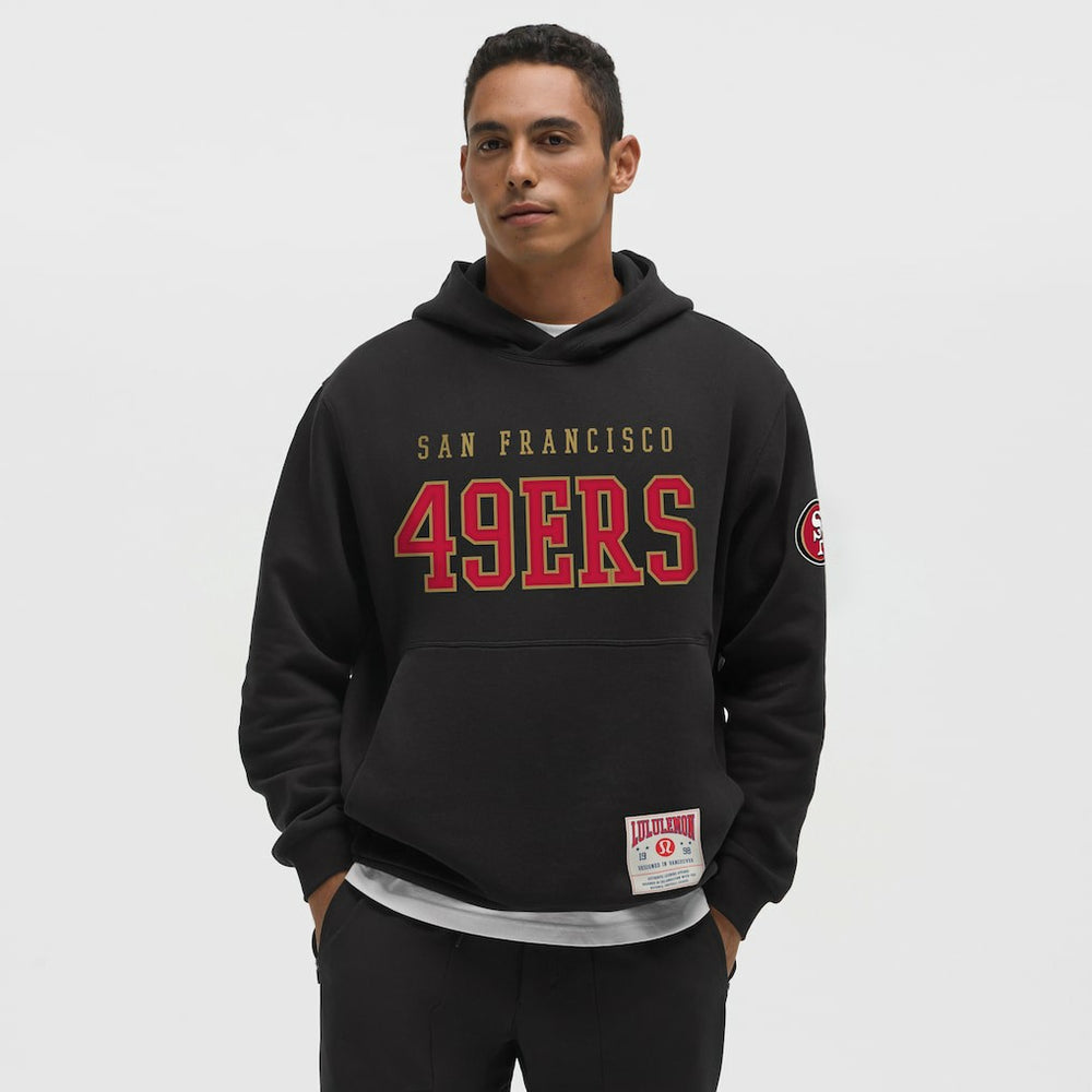 San Francisco 49ers lululemon Steady State Pullover Hoodie Black | NFL