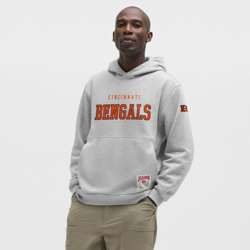 Cincinnati Bengals lululemon Steady State Pullover Hoodie Heathered Silver Drop | NFL